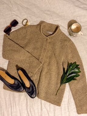 Cozy Boucle Fisherman Cardigan
